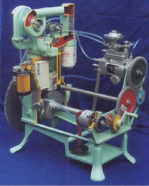 全铝制康明斯柴油发动机模型(配装V型泵)